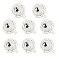 Self Adhesive Caster Wheels Low Profile Swivel Universal Steel Ball Rollers | by Luxinika
