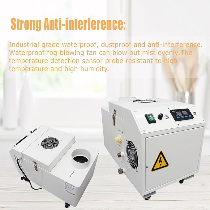 Industrial Ultrasonic Humidifier Cooler Sprayer 6kg/h Portable Continuous Cool - Image 3