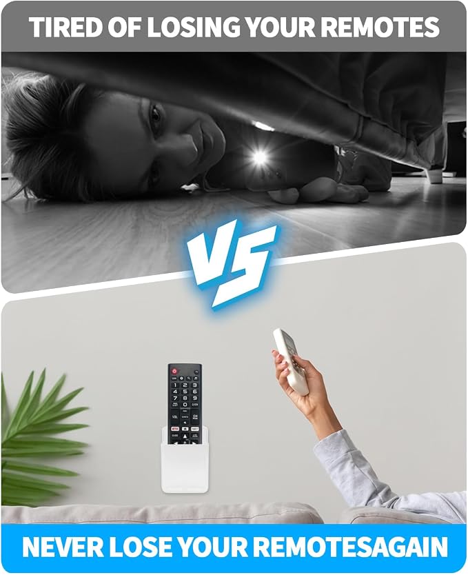 4 PCS Remote Control Holders Wall Mount, Self Adhesive TV Air Conditioner - Image 4