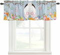 Easter Curtain Valances for Windows, Kitchen Valance Window Treatment, Spring by Unknown