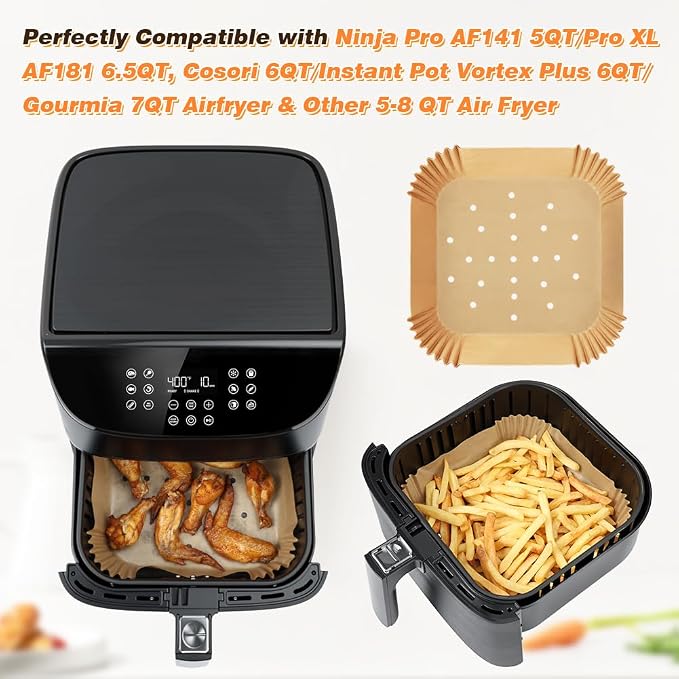 BYKITCHEN Perforated Air Fryer Liners - Image 5