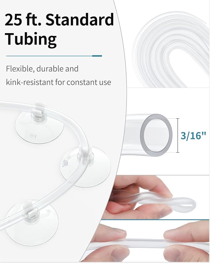 Pawfly Aquarium 25 Feet Airline Tubing Standard Air Pump Accessories Set - Image 2