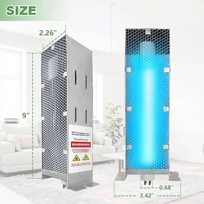 Air Scrubber Advanced Photocatalytic Oxidation 9 Inch Replacement Cell and Üν - Image 6