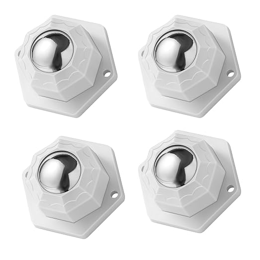 4 Pack Self Adhesive Caster Wheels, Swivel Wheels by WEITELAI