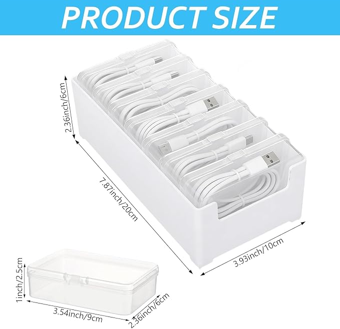 7 Individual Cable Organizer Boxes - Image 5