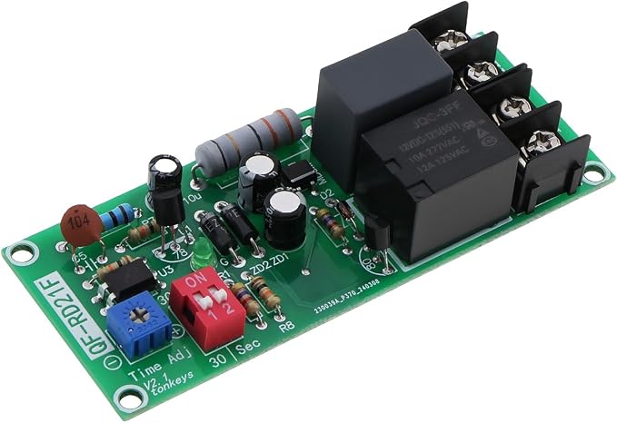 1PC Adjustable Timer Control Relay Module AC 100V-220V 0-300 Minutes Turn Off by Be+In+Your+Mind