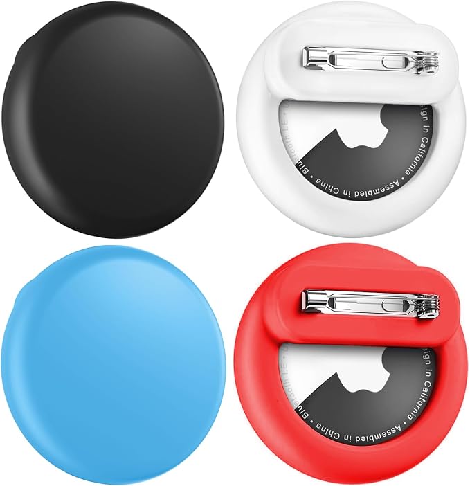 for AirTag Holder 4 Pack for Kids Hidden, Hidden Discreet Toddler Tracker by Wowwat