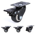 1.5 Inch Locking Swivel Casters Set of 4 by Unknown