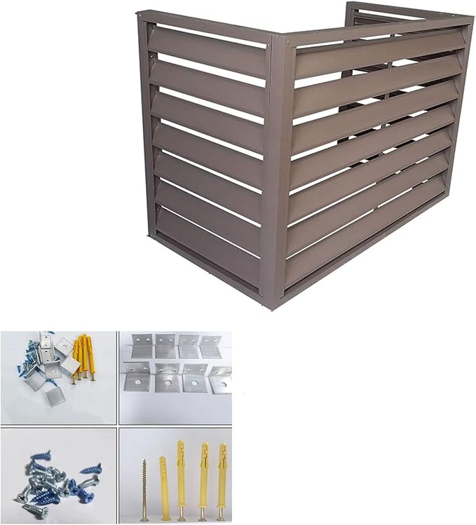 Aluminum Outdoor Condenser Protective Cover, freestanding Enclosure to Cover by Unknown