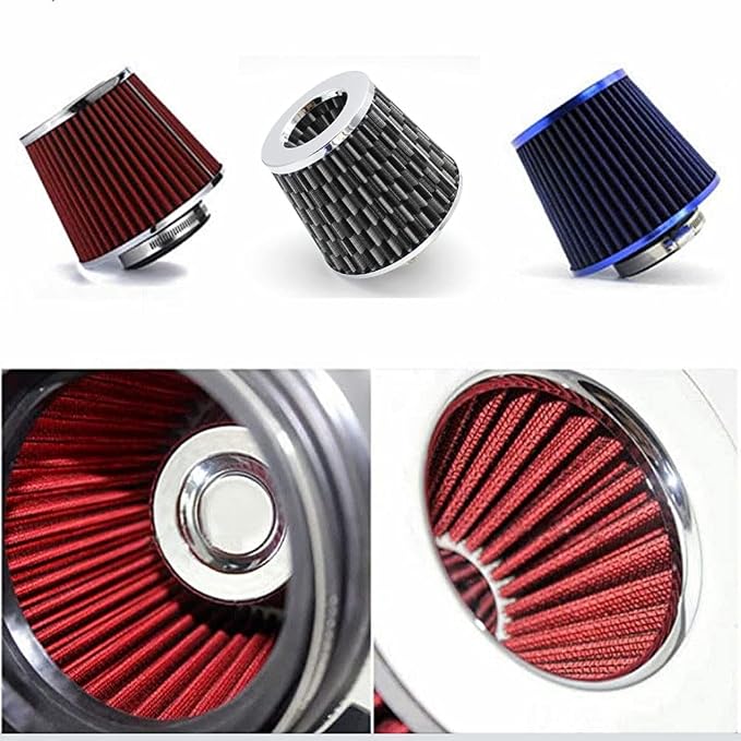 Universal 3" Inlet Cold Intake, Dry Clamp-on Air Filter - Image 4