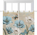 Spring Flowers Bedroom Curtains 63 Inch Length, Window Curtains Tab Top by Unknown