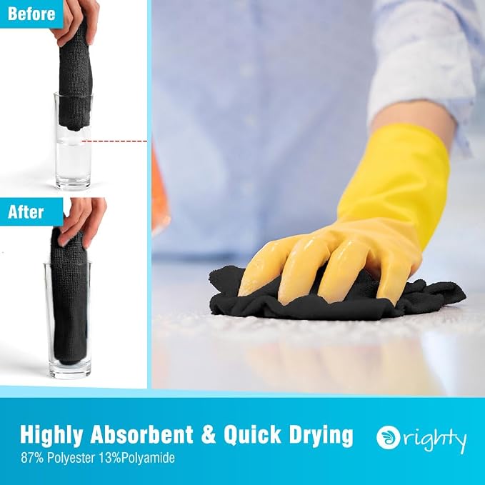 Orighty Microfiber Cleaning Cloth, 800 Pack Highly Absorbent Cleaning Rags - Image 3