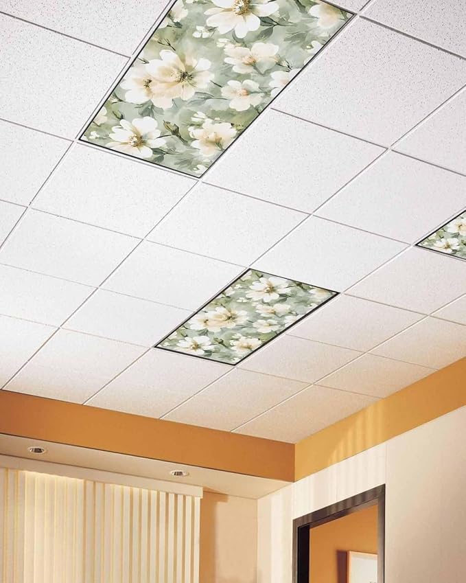 4 Pack Retro White Fluorescent Light Covers - Image 3