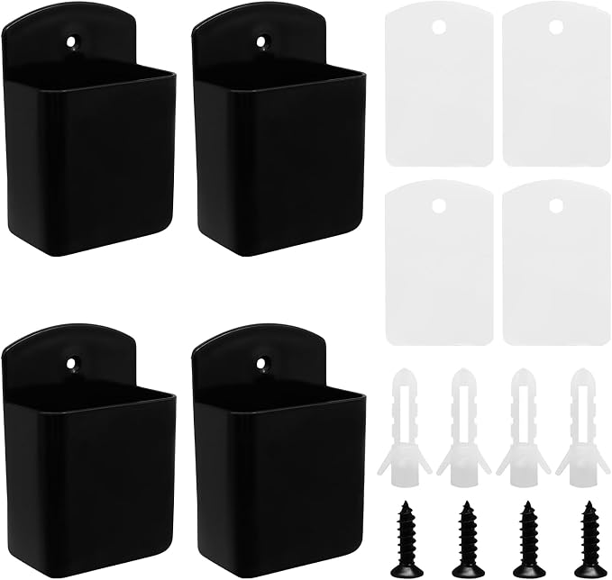 4pcs Remote Control Holder Wall Mount, Self Adhesive Pen Holder Storage - Image 5