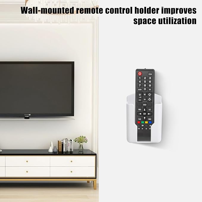 4 Pack Remote Control Holder Wall Mount Tv Remote Holder Self Adhesive Media - Image 6