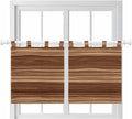 Brown Western Kitchen Curtains 24 Inch Length, Small Window Curtains Tab Top by Unknown
