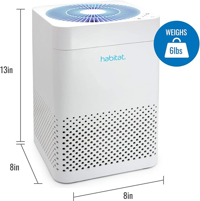 Habitat 150A True HEPA Filtration System, Realtime Air Quality Sensor, Covers - Image 5