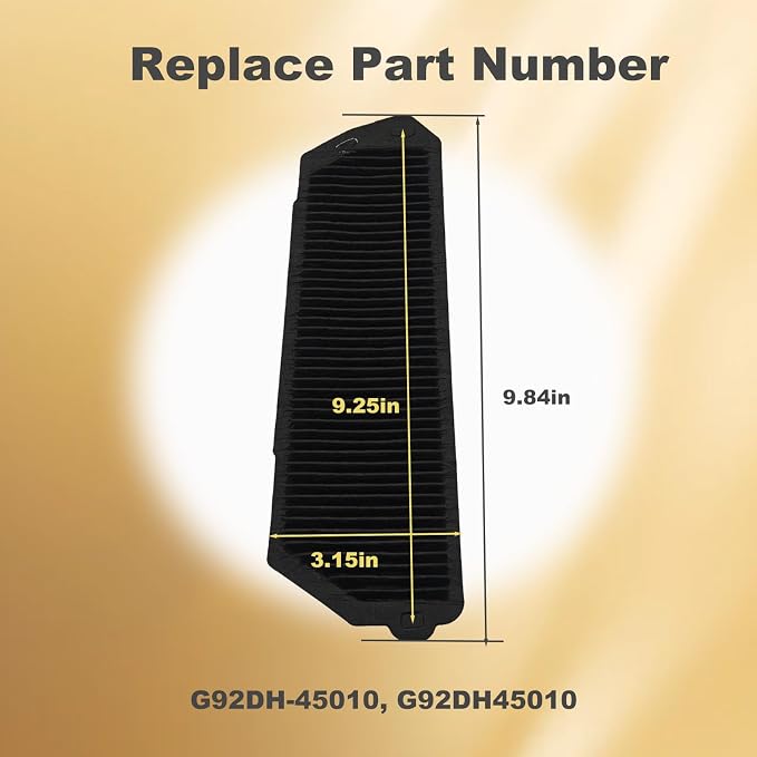 Pair HV Battery Cooling Air Intake Filter Screen, HV Battery Filter Compatible - Image 4