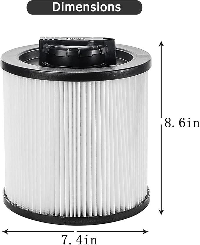 2 Pack DXVC6910 Cartridge Filter Filter and 2 Pack DXVA19-4101 Vacuum Bags - Image 2