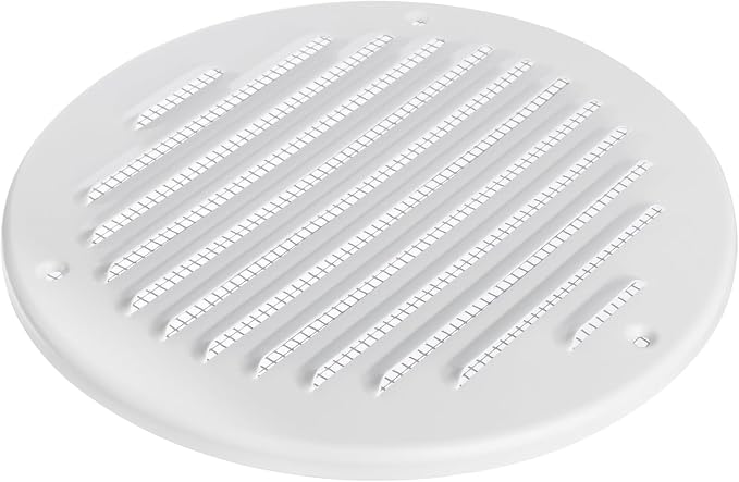 White Metal 6'' Inch Round Ventilation Grille - Image 4