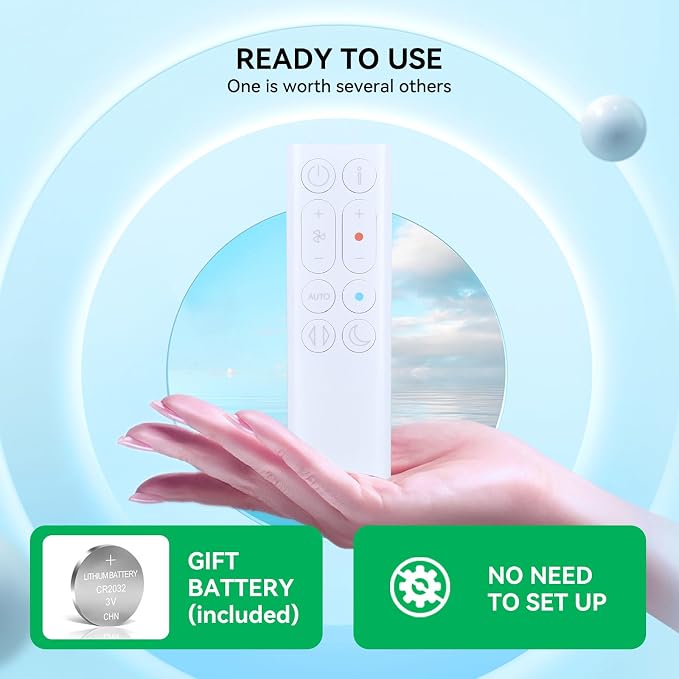 Replacement Remote for Dyson HP10 Hot+Cool Gen1 Air Purifier-Silvery | Easy - Image 2