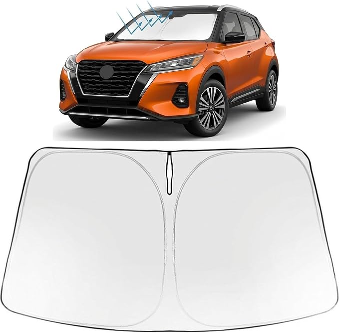 Proadsy Windshield Sun Shade for Kicks 2025-2026 Foldable Front Sunshade by Proadsy