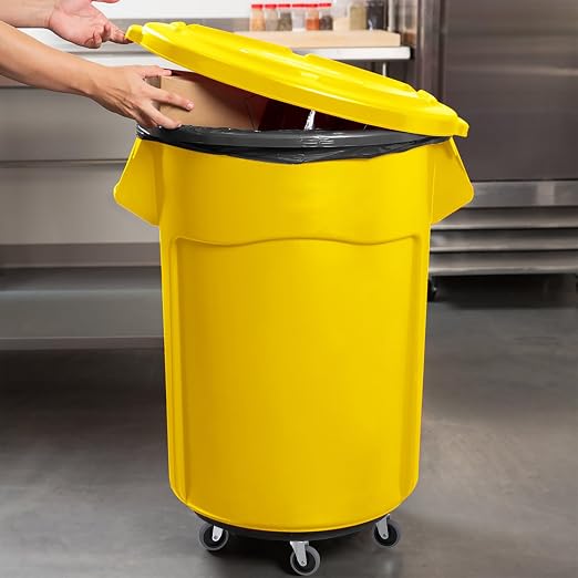 RILIDRI Replcament Casters for Brute Trash Bin Dolly Set of 5, 3-Inch Trash Can - Image 6