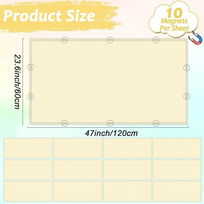 Wiooffen 12 Pcs Fluorescent Light Covers - Image 2