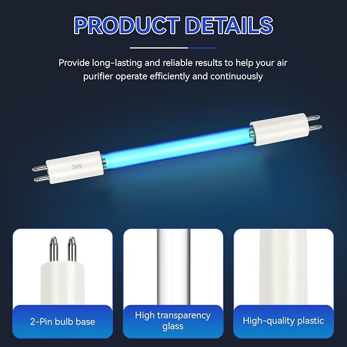 3W AP-UVC1 UV-C Light Bulb Compatible - Image 2