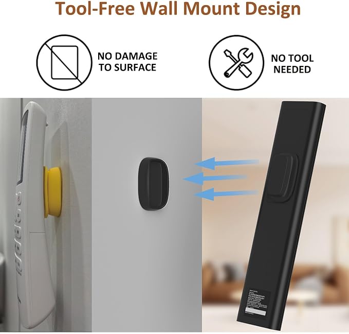 Tiizze 5 Pack Upgraded Magnetic Remote Control Holder Wall Mount - Image 4