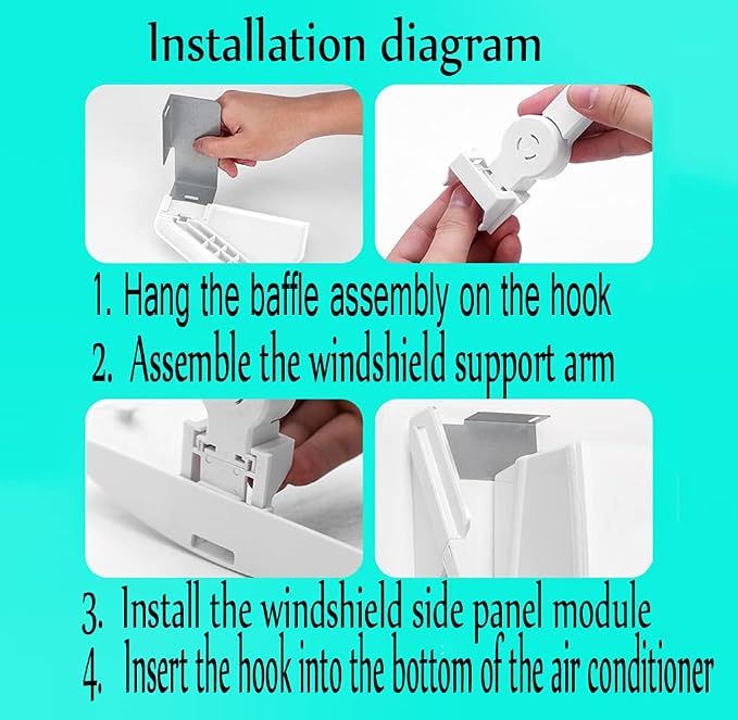Adjustable Stretch Air Conditioner Deflector Purifying air Windproof - Image 5