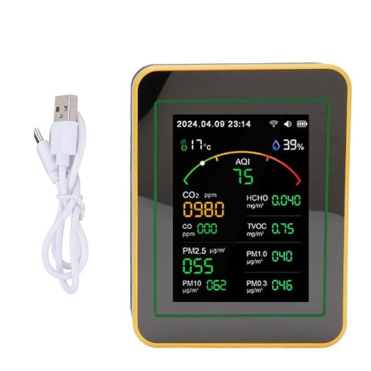 WALFRONT Air Quality Detector 15 in 1 WiFi APP Control PM2.5 Meter PM10 Monitor - Image 6