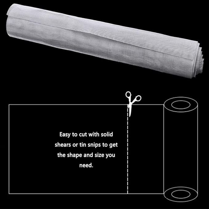 304 Stainless Steel Woven Wire Mesh, Metal Mesh Panel, 150 Mesh Ultra-Fine - Image 4