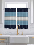 Vintage Country Woodcuts Window Valance Curtains, 2 Panel by IDOWMAT