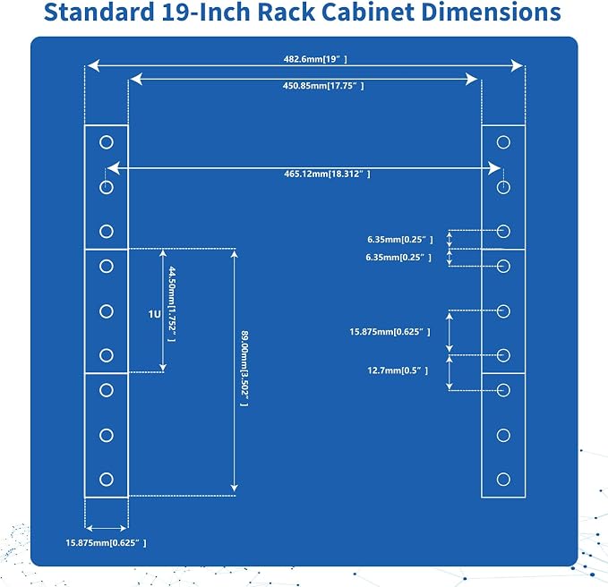 10 Outlets 1U Horizontal PDU Network Rackmount Power Strip - Image 5