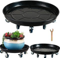 Planterhoma 3 Packs 18" Metal Plant Caddy by Planterhoma