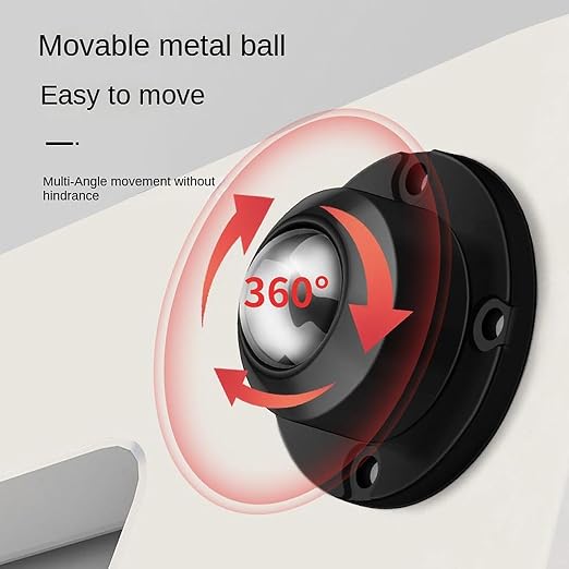 8 Pack Heavy-Duty Self-Adhesive Swivel Caster Wheels - Image 2