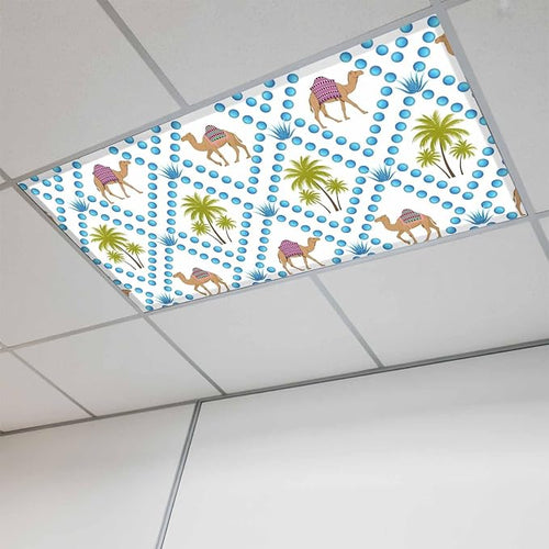 1 Pack Fluorescent Light Cover, Camels Palm Trees Light Covers by Unknown