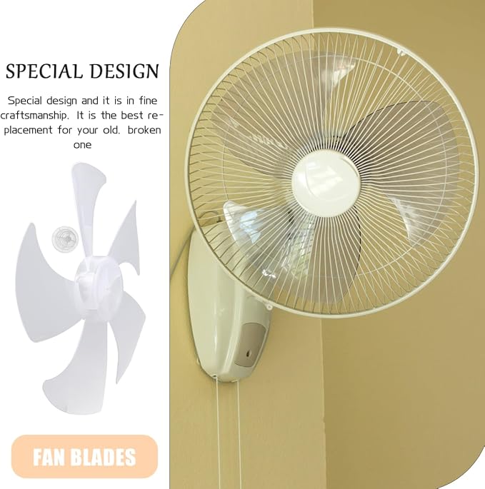DOITOOL 14 Inch Fan Blade Replacement, Universal Plastic Fan Blades - Image 5