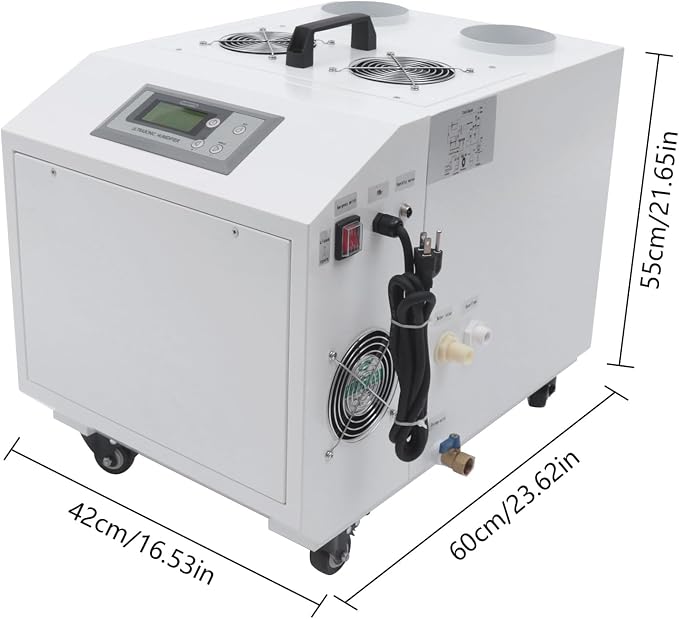Ultrasonic Industrial Humidifier, 1200W 110V 15kg/h Agricultural Air Humidifier - Image 6
