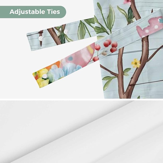 Easter Bunny Tie Up Valance Curtains - Image 7