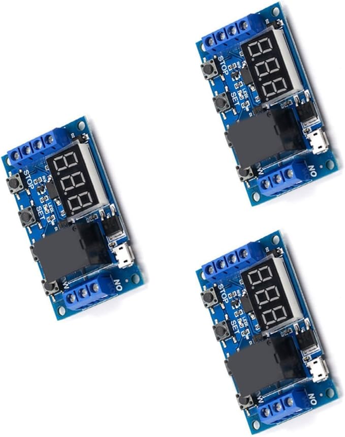 Programmable Delay Relays Module Adjustable Cycle Timers Switches by Unknown