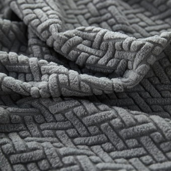 Couch Cushion Covers Sofa Covers Couch Covers for Sofa Pet Friendly Universal Sofa Covers Washable Stretch Slipcovers for Sectional Sofa (Texture Gray,Back Cover L)