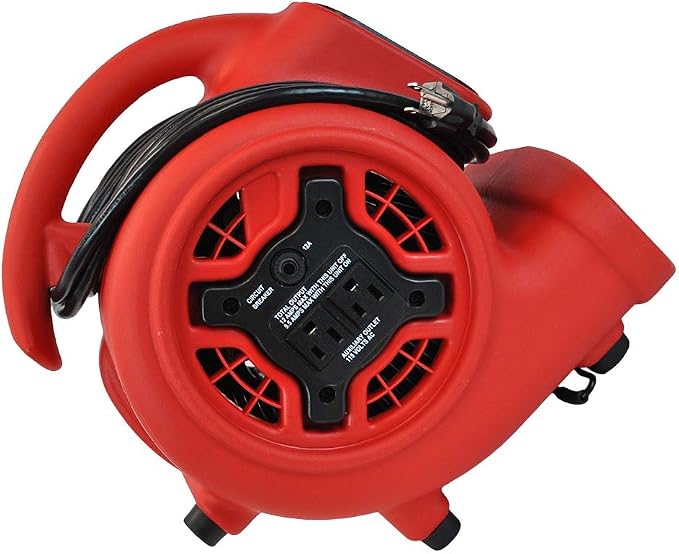 XPOWER P-230AT Mini Mighty 1/4 HP 925 CFM Centrifugal Air Mover, Carpet Dryer - Image 4