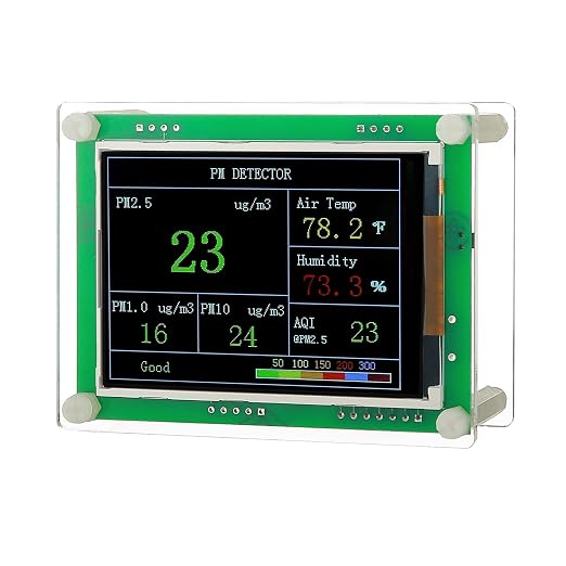 Air Quality Monitor pm2.5 pm10 pm1.0 Detector Indoor air Quality Test kit by HOTKREM