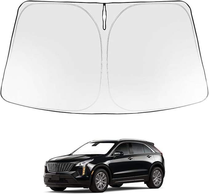 Proadsy Windshield Sun Shade for Cadillac XT4 2019-2025 2026 4-Layer Foldable by Proadsy