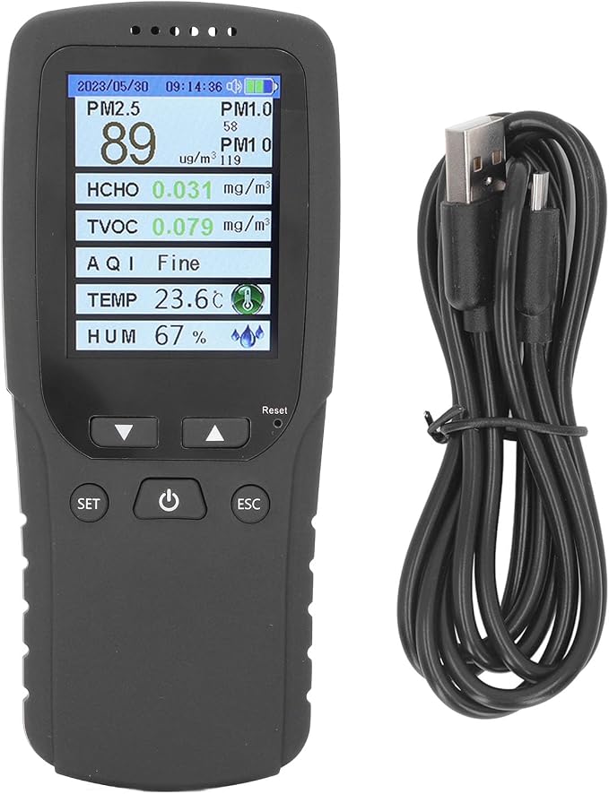 Air Quality Monitor Screen Air Quality Monitor, Air Quality Detector Lcd Pm10 by Eujgoov