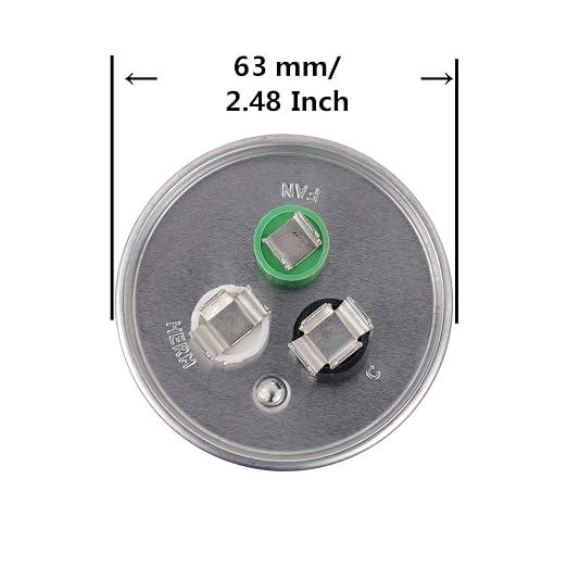 BOJACK 40+5 uF 40/5 MFD ±6% 370V/440 VAC CBB65 Dual Run Circular Start Capacitor - Image 3