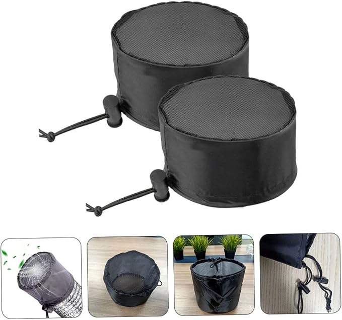 2pcs Grow Tent Accessories Oxford Cloth Grow Tent Vent Cover Elastic Band - Image 3