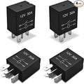 4-Pack 4 Pin 12V 30A Multi-Purpose Automotive Relay, Heavy Duty Stable Relay by Unknown